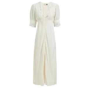 RIXO Bridal Simone Embroidered Maxi Dress Ivory Size XS